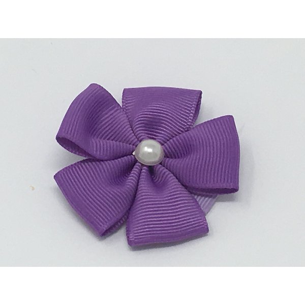 Ribbon Flower, Flower Hair Clip, Grosgrain Flower Hair Clip