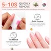SAVILAND Fingernail Polish Set Quick Dry: 12 Colors Pastel Nail Polish Non Gel 0.34oz Castor Oil Regular Glitter Nail Polish Kit Holographic Nail Lacquer with Base Top Polish Coat French Manicure Art