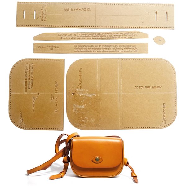 RIVEENY Shoulder Bag Acrylic Template Leather Pattern Acrylic Leather Pattern Leather Templates for DIY Shoulder Crossbody Bag