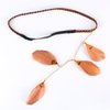 Nicedmm Stylish Boho Hippie Feather Hair Band Headband - Indian Vintage Elastic Head Wrap Hair Accessories Headdress for Lady Women (Brown)