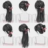 4 Pcs Bow Hair Clips Elegant Hair Claw Butterfly Hair Accessories for Girls Nonslip Butterfly Clips Hair Styling Accessories for Women