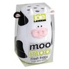 Joie Moo Moo Fresh Fridge Deodorizer, Reusable Baking Soda Holder, Compact Odor Absorber and Smell Eliminator for Refrigerator or Freezer, Cute Kitchen Gadget, BPA-Free, Cow