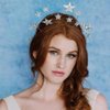 Fashey Halo Crown Headband Rhinestone Star Crown Headbands Goddess Halo Crown Costume Boho Bridal Wedding Headpiece Hair Accessories for Women and Girls (Silver)