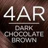 L'Oreal Paris Excellence Creme Permanent Hair Color, 4AR Dark Chocolate Brown, 100 percent Gray Coverage Hair Dye, Pack of 3