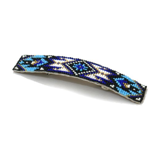 Beaded Hair Clips Native American Style Handmade Collection (Pattern 9)