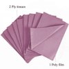 13" x 18" Dental Bibs Disposable Pack of 125,Soft and Waterproof Dentist Bibs for Medical Patients Dental Tray Covers,Tattoo Bib Sheet and Nail Table Cover Supplies (Pink)