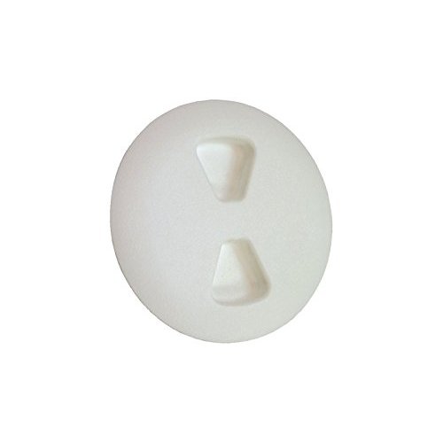 T. H. Marine T-H Marine Boat Hatch Deck Access Plate - Low Profile Round Inspection Hatch Port Hole Cover Plate Includes Textured Waterproof Twist Off Lid - 6", White
