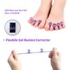SUNFATT Toe Separators for Pedicure,Toe Separators for Women,Pedicure Toe Separators for Separating Toenails or Nails,Easy Finger and Toenail Polish Grooming,Soft Gel Toe Spacers Pedicure Kit.