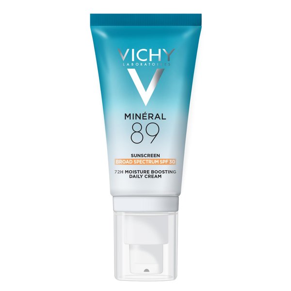 Vichy Minéral 89 Face Sunscreen SPF 30 | Hydrating Daily Sunscreen For Face SPF 30 | Hyaluronic Acid + Niacinamide + Squalane Oil | No White Cast Sunscreen | Oxybenzone Free | Travel Size Sunscreen