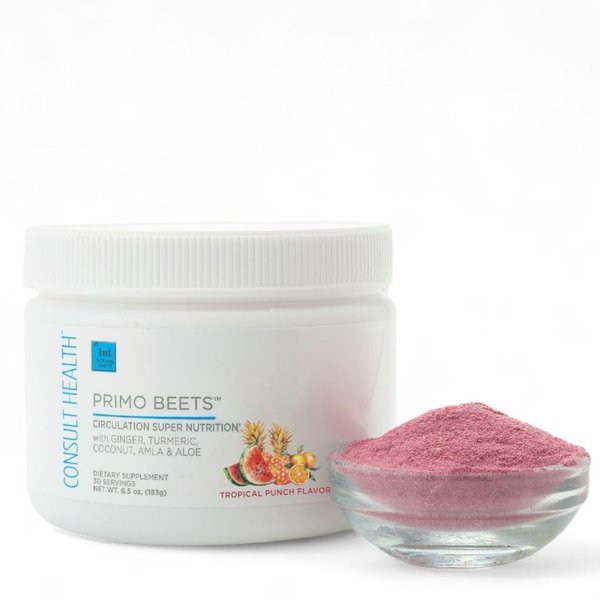Consult Health Primo Beets - Beet Root Powder Drink Mix Tropical Punch Flavor