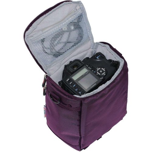 Navitech Purple Protective Portable Handheld Binocular Case and Travel Bag Compatible With Exotic Life 2" LCD Display Digital Camera Binoculars