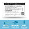 XpressID Holographic Service Dog ID Card Custom + Digital ID for Mobile Devices | Registration to Service Animal Registry Included - QR Code and ADA Ready