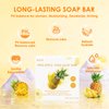 Yoni Oil & Yoni Soap Bar for Women - 2 FL OZ Pineapple Coconut Fresh Feminine Care Oil & 5.29 oz Handcraft Feminine Wash Yoni Bar, Remove Odor, Hydration, Restores pH Balance.Pure Natural (Pineapple)