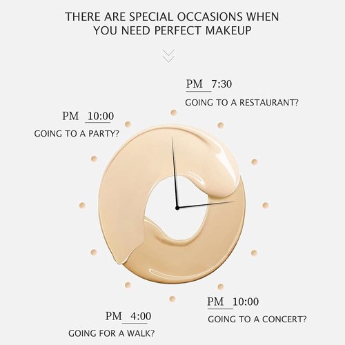 VENZEN Makeup Beauty Cream 3pcs Gift Box Carpet Flowers Colors Ivory White Foundation Powder Moisturizing Concealer Lipstick