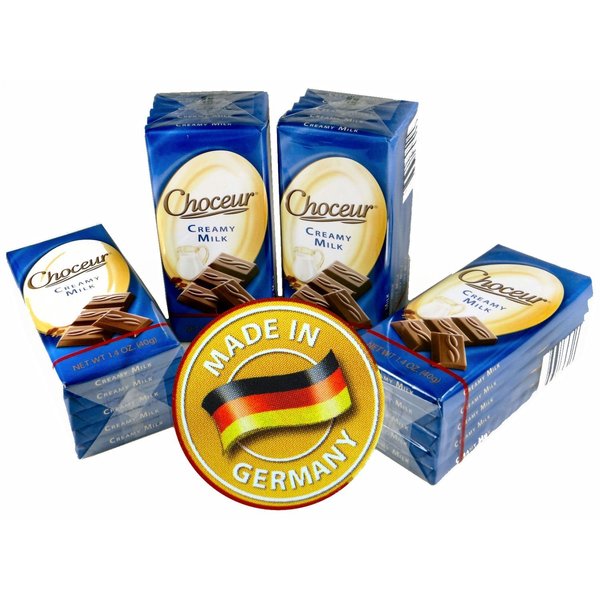 Choceur Creamy Milk Chocolate Bars - 20 x 1.4 oz (40g) Bars