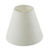 Aspen Creative 32128-2A Small Hardback Empire Shape Chandelier Clip-On Lamp Shade Set (2 Pack), Transitional Design in White, 6" bottom width (3" x 6" x 5")