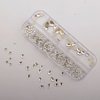 Eseres Nail Art Rhinestones Mixed Size Multi-Shape Crystals for Nail Designs Flatback Round Beads White Rhinestone for Nail Art Craft