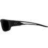 Edge TSK216 Kazbek Polarized Wrap-Around Safety Glasses, Anti-Scratch, Non-Slip, UV 400, Military Grade, ANSI/ISEA & MCEPS Compliant, 5.04" Wide, Black Frame / Smoke Lens