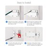 Magnetic Push Latch Heavy Duty Jiayi Push to Open Cabinet Hardware Magnetic Touch Latches for Large Door Push Release Latch Kitchen Drawer Push Catch Press Out Latch (White, 2 Pack)