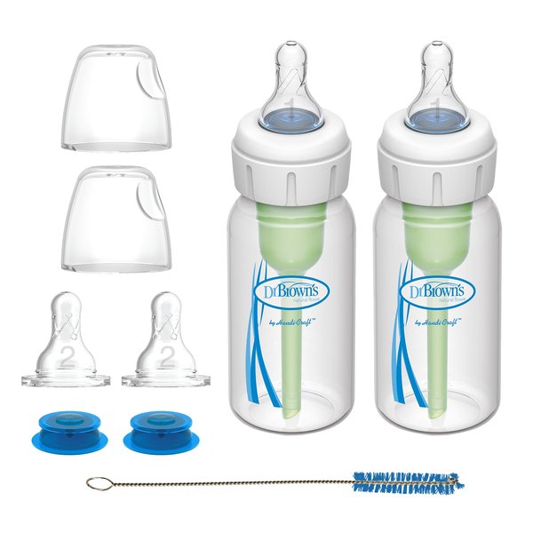 Dr. Brown's Options+ Bottle Specialty Feeding Set, 4oz/120mL, 2-Pack, 0m+