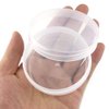 Amersumer 20Pack Round Clear Frosted Plastic Bead Storage Containers Box Case with Screw Top Lids,Cylinder Stackable Bead Containers for Make Up,Eye,Pills,Gems,Beads,Jewelry,Small Items,2.6x1 Inches
