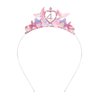 BAHABY Little Mermaid Birthday Decorations 4th Birthday Girl Headband Mermaid Party Favors Mermaid Rhinestone Hair Accessories for Girls- Pink