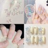 Nail Art Charms for Acrylic Nail Design Kit 300PCS Resin 3d Nail Charms Kawaii Bear Butterfly Flowers Cute DIY Nail Decorations Accessories Supplies
