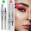 Kaemgyyd Microblading Eyebrow Pen, 3D Waterproof Long-Lasting Eyebrow Pencil, 4-Tip Natural Long-Lasting Fine Stroke Eyebrow Pencil for Women (Dark Brown)