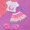 Glitter Girls – Poodle Cuddles Fashion Outfit with Hair Bow – 14-inch Doll Clothes and Accessories for Kids Ages 3 and Up – Children’s Toys