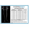 Systems4Health Knee Compression Sleeve - for Knee Arthritis, Pain, Soreness, knee Injury (4XL)
