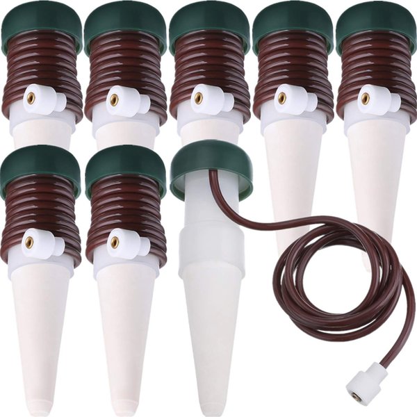 HESTYA 8 Pack Watering Stakes Automatic Watering System, Plant Self Drip Irrigation Slow Release for Indoor or Outdoor Houseplants