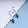 Aneneiceera Bohemia Sapphire Drop Earrings Blue Crystal Dangle Hook Earrings Long Cz Blue Rhinestone Earrings Bridal Sapphire Earrings Jewelry for Women and Teen Girls Gifts