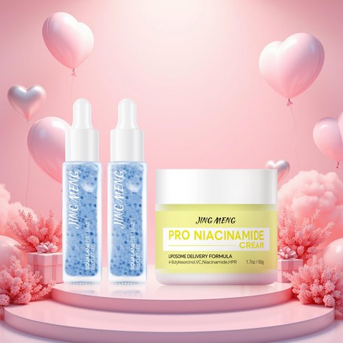 JING MENG SQUALANE SERUM, B5, VITAMIN C, LIPOSOMAL RETINOL CREAM, UNIQUE FEELING, BOOST RADIANCE, SAY HELLO TO BABY FACE, MOMMY' GIFT, SKINCARE