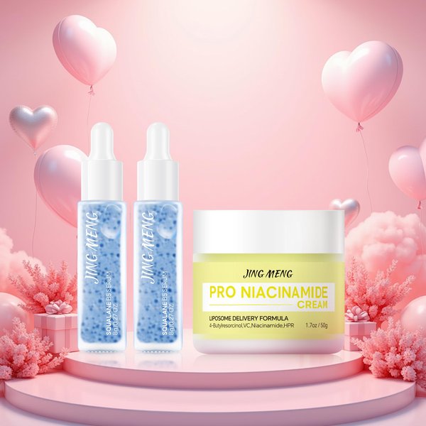 JING MENG SQUALANE SERUM, B5, VITAMIN C, LIPOSOMAL RETINOL CREAM, UNIQUE FEELING, BOOST RADIANCE, SAY HELLO TO BABY FACE, MOMMY' GIFT, SKINCARE