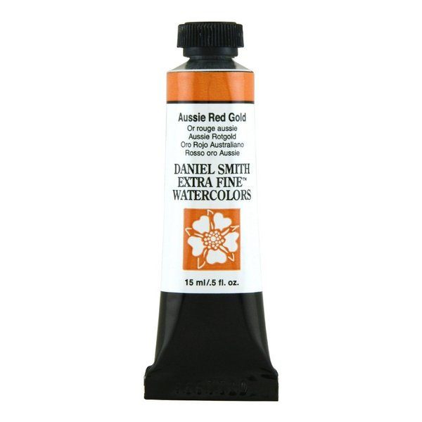 Daniel Smith Extra Fine Watercolor 15ml Paint Tube, Aussie Red Gold, 0.5 Fl Oz (Pack of 1)