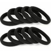Generic 100pcs Black Elastic Hair Ties, Soft Band Ponytail Holder For Women and Girls.