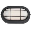 Westinghouse Lighting 6113700 Traditional One-Light Dimmable LED Outdoor Wall Light, Textured Black Finish, White Glass