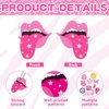 12pcs Preppy Boho Car Air Freshener Essential Oil Hanging Slice Cute Pink Happy Face Air Fresheners Car Interior Accessories for Hanging Rearview Mirror Pendant Y2K Girl Bachelorette Party Home Room