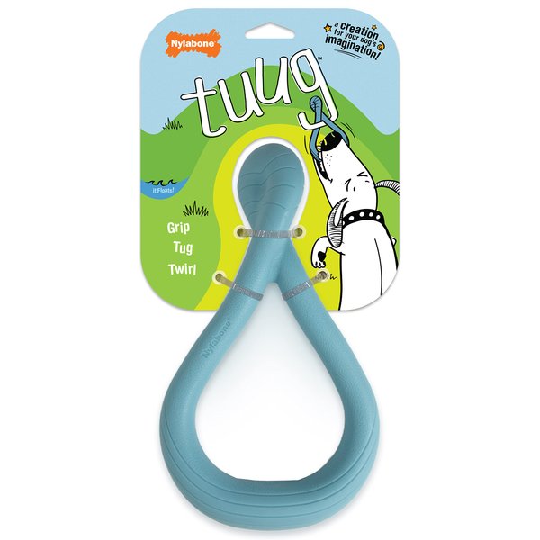 Nylabone Tuug Interactive Dog Toy for Dog Enrichment - Firm Yet Flexible Dog Tug Toy for Creative Play & Dog Exercise - Play Toy Not Intended for Chewing