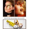 NIACONN 1760 Pcs Gold Yellow Hair Jewels Face Gems Stick on, Self Adhesive Glitter Rhinestones Stickers for Women Body Eyes Nails Festival Halloween Makeup & Crafts