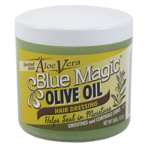 Blue Magic Olive Oil Hair Dressing with Aloe Vera 12 Ounce
