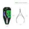 NGHIA Cuticle Nipper - D-03 JAW 12 | Stainless Steel | Durable and Sharp | Ergonomic Design | Grey Plated | Ideal for Salons and Home Use