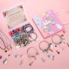 Soleebee Charm Bracelet Making Kit, Unicorn Mermaid Jewelry Making Supplies Beads DIY Art Craft Set Jewelry Making Kit for Girls Teens Age 6-12