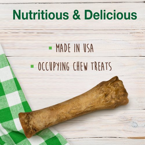 Nylabone Healthy Edibles Natural Puppy Chews Long Lasting Lamb & Apple Flavor Treats for Puppies, X-Large/Souper (1 Count)