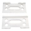 USonline911 Pack of 2 Ceramic Replacement Clipper Blade set for Taper 2000 and WAHL 5-Star (White CeramicX2)