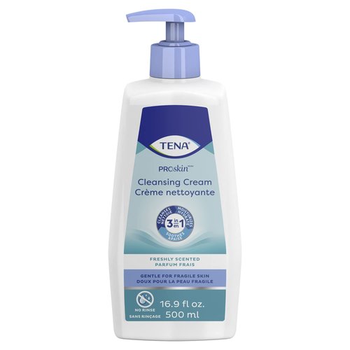 TENA ProSkin Cleansing Cream Cream Rinse-Free Body Wash Tube Mild Scent 16.9 oz. 64430 1 Ct