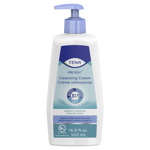 TENA ProSkin Cleansing Cream Cream Rinse-Free Body Wash Tube Mild Scent 16.9 oz. 64430 1 Ct