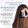 GROWPLEX Complex10 Hair Support Supplement with Biotin, Collagen & 10 Essential Nutrients – Supports Healthy, Stronger-Looking Hair – 30 Capsules for Men & Women