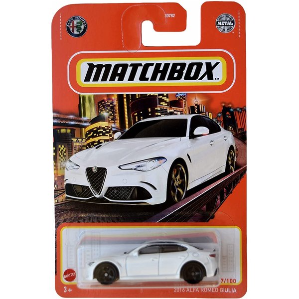 Hot Wheels Matchbox 2016 Alfa Romeo Giulia - White 47/100