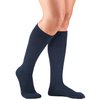 Truform Compression Socks, 10-20 mmHg, Ladies Gym Socks, Knee High Over Calf Length, Navy, Small